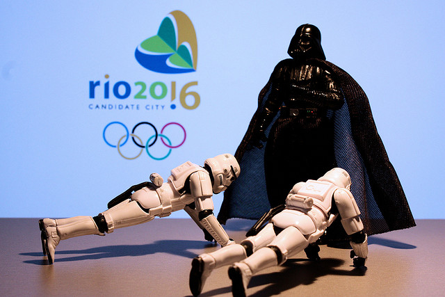 Les Jeux Olympiques de Rio en 2016 passeront-ils du côté obscur, comme ceux de Londres avant eux ? (Par Stephan. CC-BY-NC-SA).
