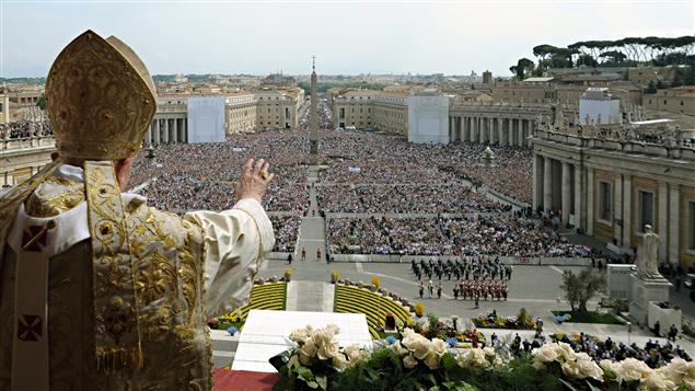 Benoit XVI lors de la messe pascale, le 24 avril 2011, au Vatican